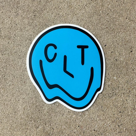 Glory Days Apparel - Melty CLT Smiley Sticker