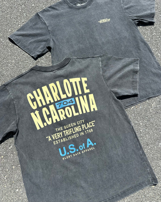 Glory Days Apparel - Vintage Black A Very Trifling Place Oversized T-Shirt