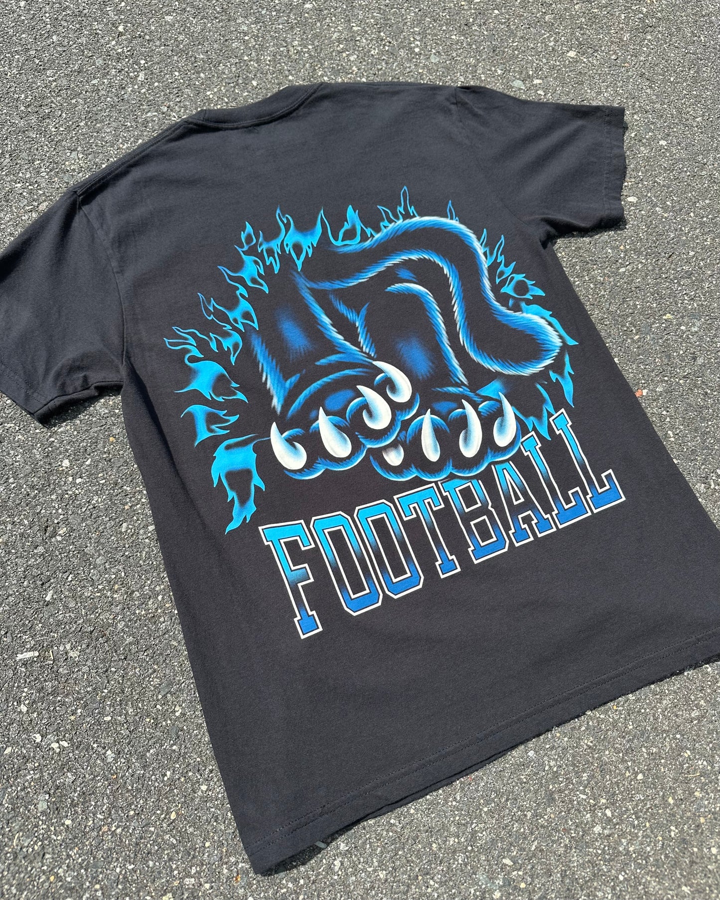Glory Days Apparel - Football Bustin' Through T-Shirt