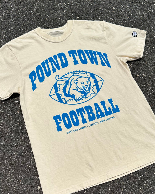 Glory Days Apparel - Ivory Classic Pound Town Football T-Shirt