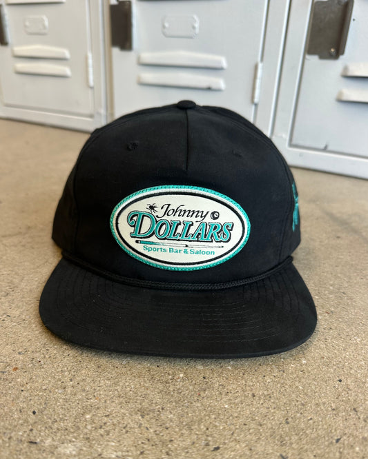 Glory Days Apparel - Johnny Dollars Patch Black/Black Rope Hat