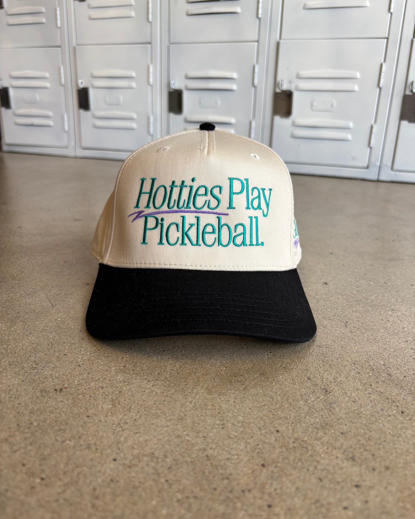 Glory Days Apparel - Hotties Play Pickleball Two Tone Hat