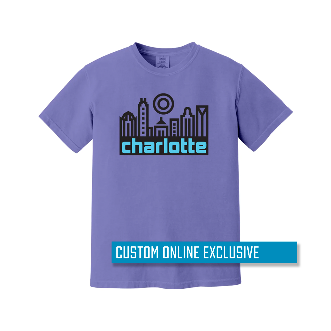 Custom Online Exclusive Glory Days Apparel Charlotte Skyline T Shirt