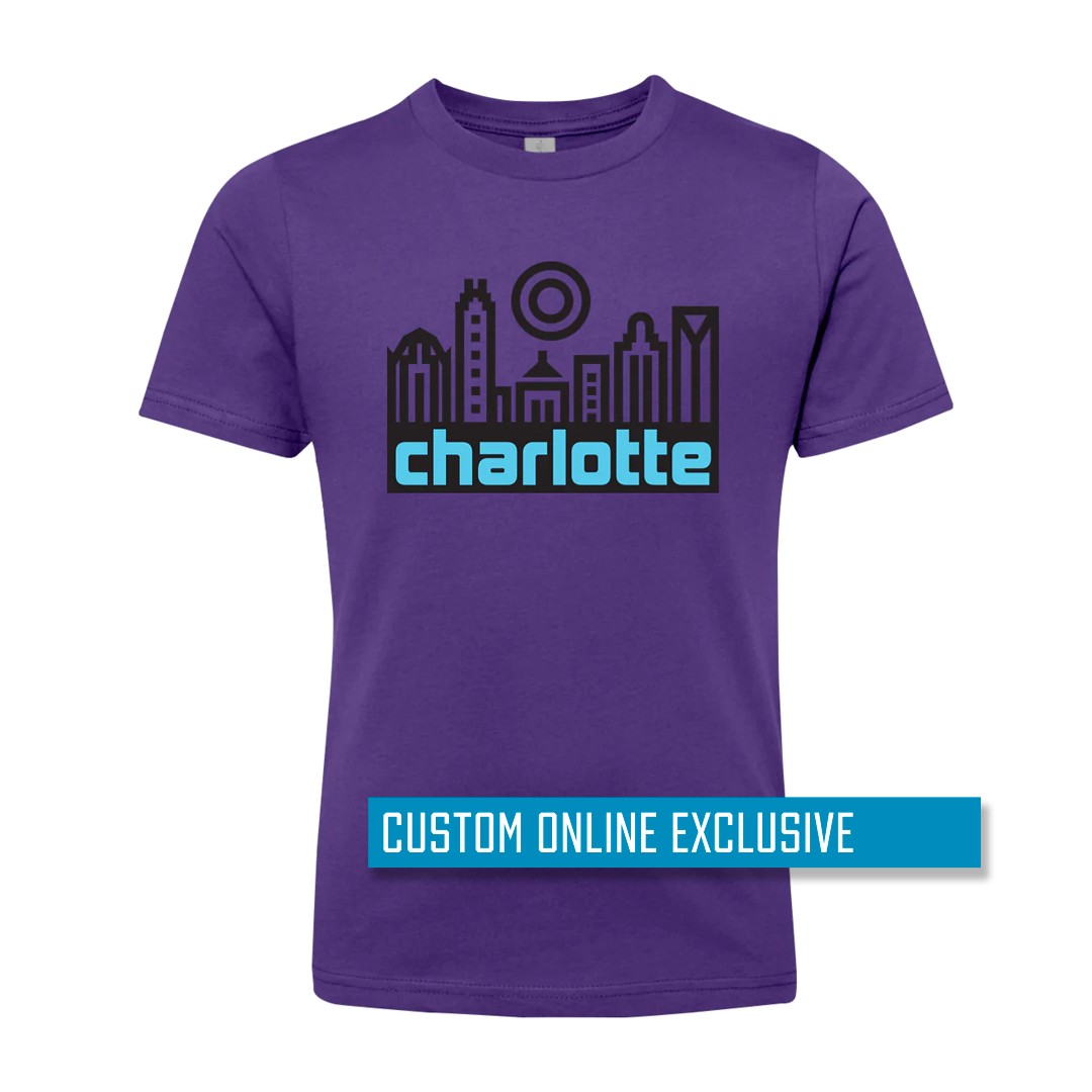 *Custom Online Exclusive* Glory Days Apparel - Charlotte Skyline Youth T-Shirt