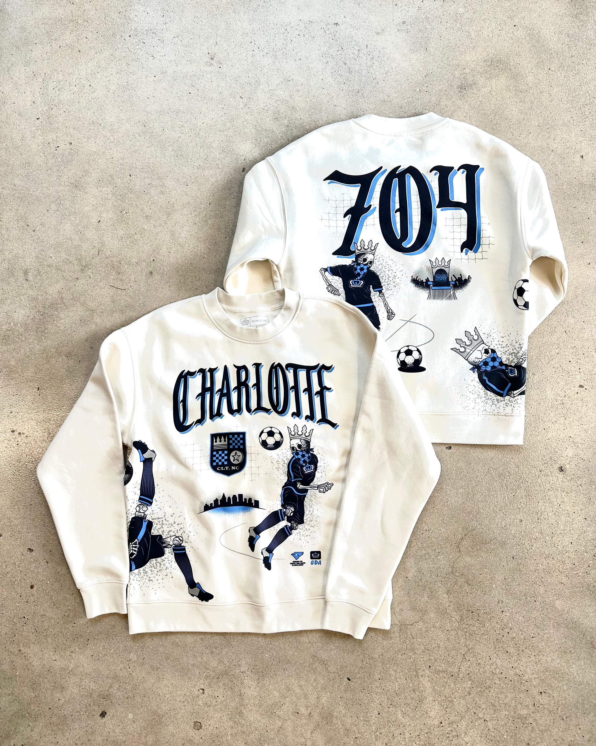 Charlotte soccer sweatshirt