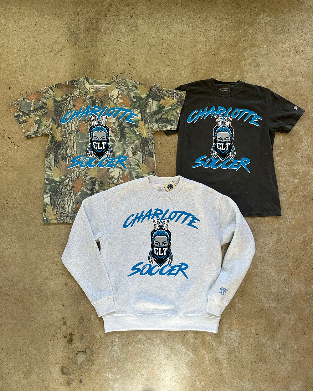 Glory Days Apparel - Classic Misfit Queen Faded Charcoal T-Shirt