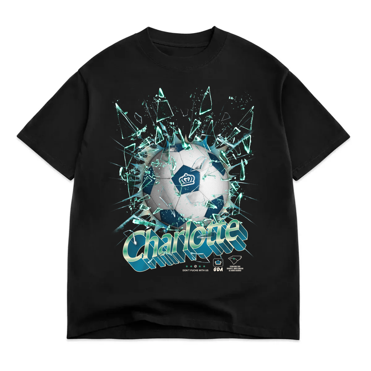 *LOCKED IN THE VAULT* Glory Days Apparel - Glass Shatter Soccer T-Shirt