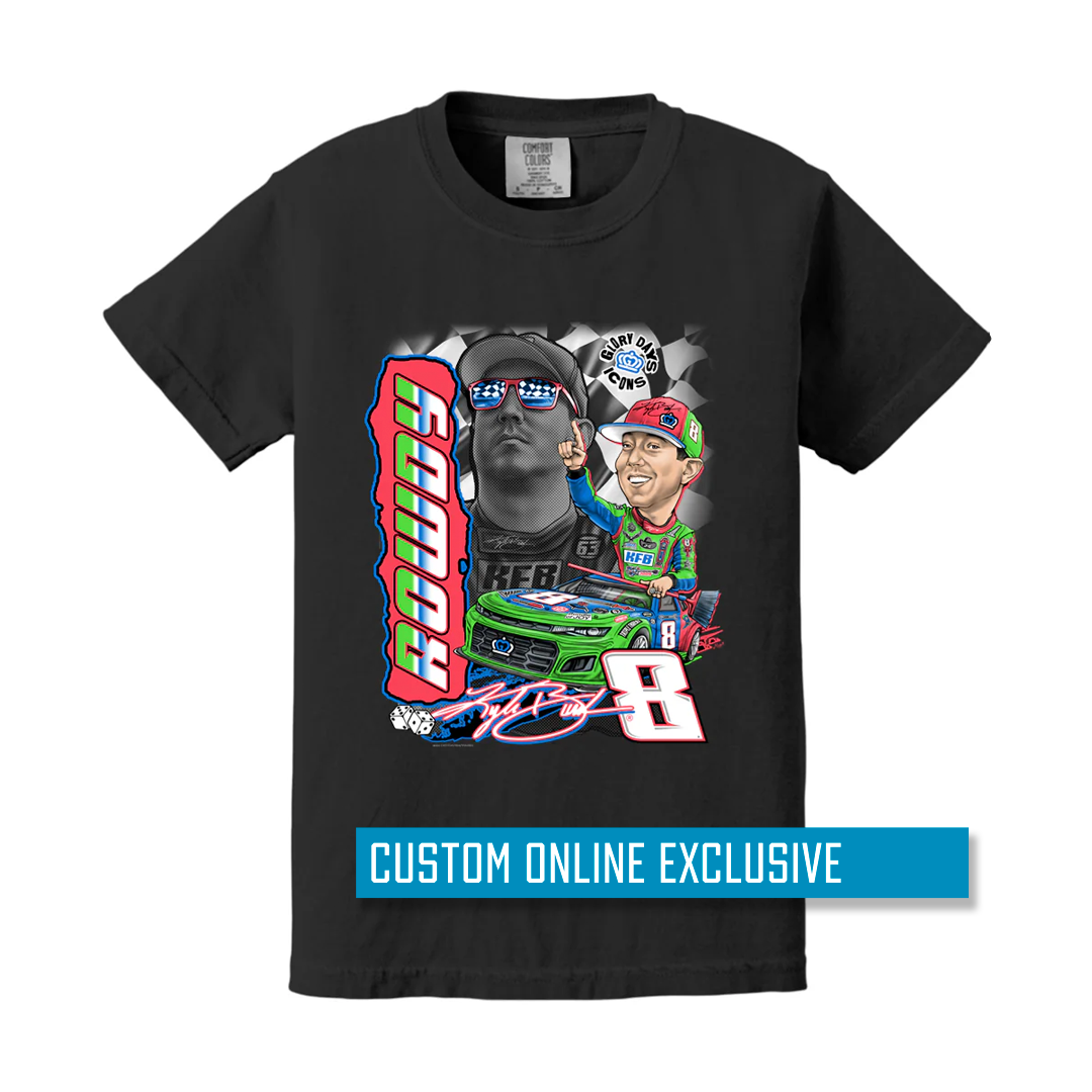 Kyle Rowdy Busch x Glory Days Apparel Icons Youth T Shirt