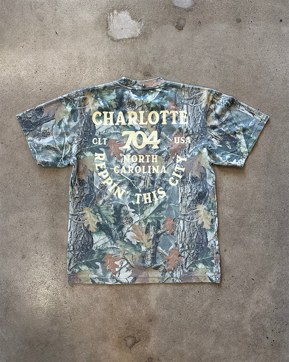 Glory Days Apparel - Reppin' This City Faded Camo T-Shirt