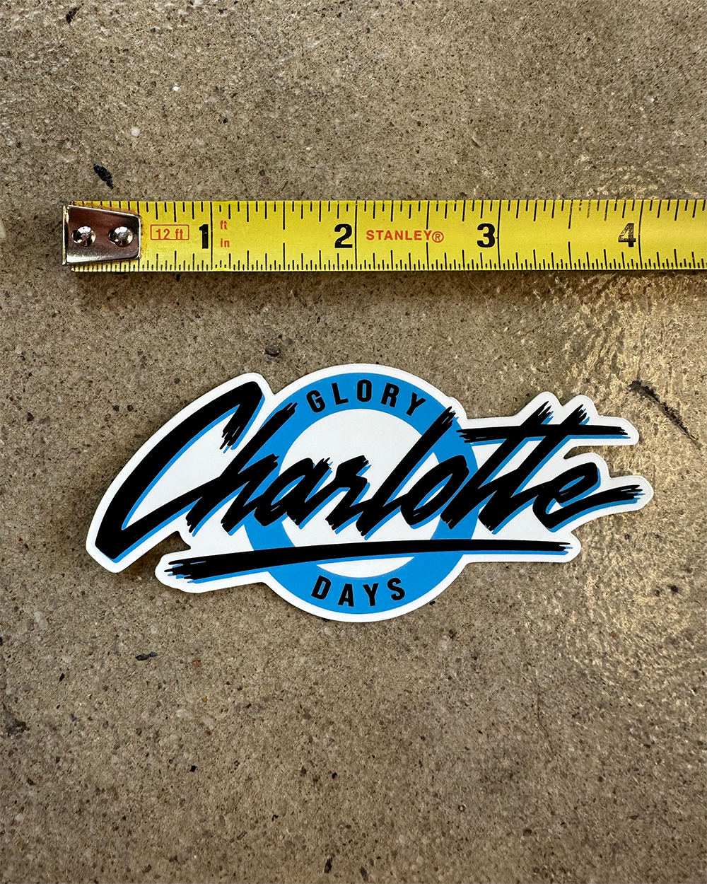 Glory Days Apparel - Charlotte Retro Circle Sticker