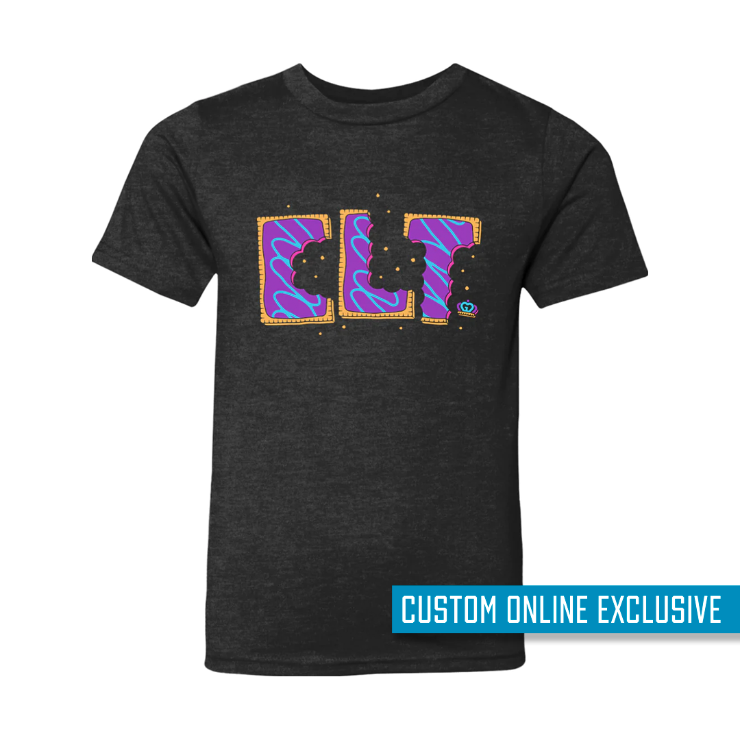 *Custom Online Exclusive* Glory Days Apparel - Wild Berry CLT Youth Black T-Shirt