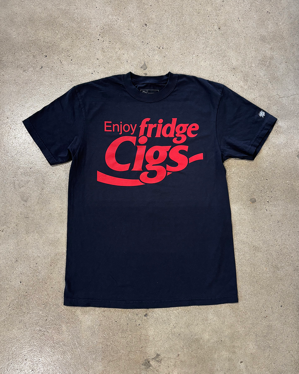 Glory Days Apparel - Enjoy Fridge Cigs Black T-Shirt