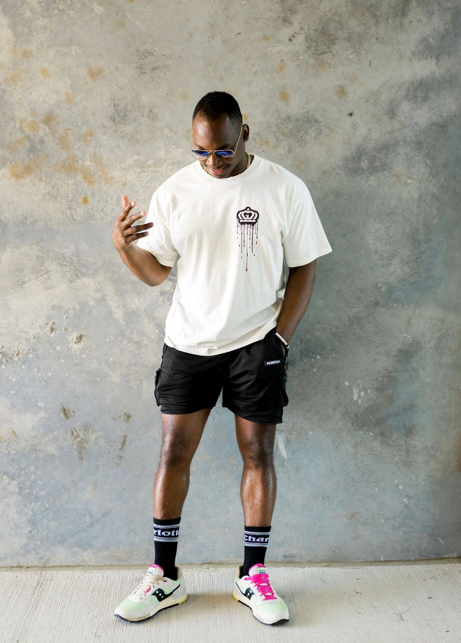 Glory Days Apparel - Lifestyle Drop Shoulder Drip (Distressed Vintage Bone)