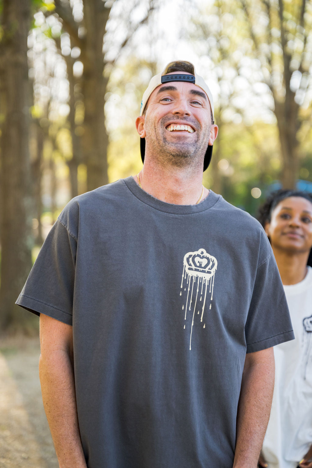 Glory Days Apparel - Lifestyle Drop Shoulder Drip (Distressed Vintage Gray)
