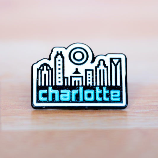 Glory Days Apparel - Charlotte Skyline enamel pin