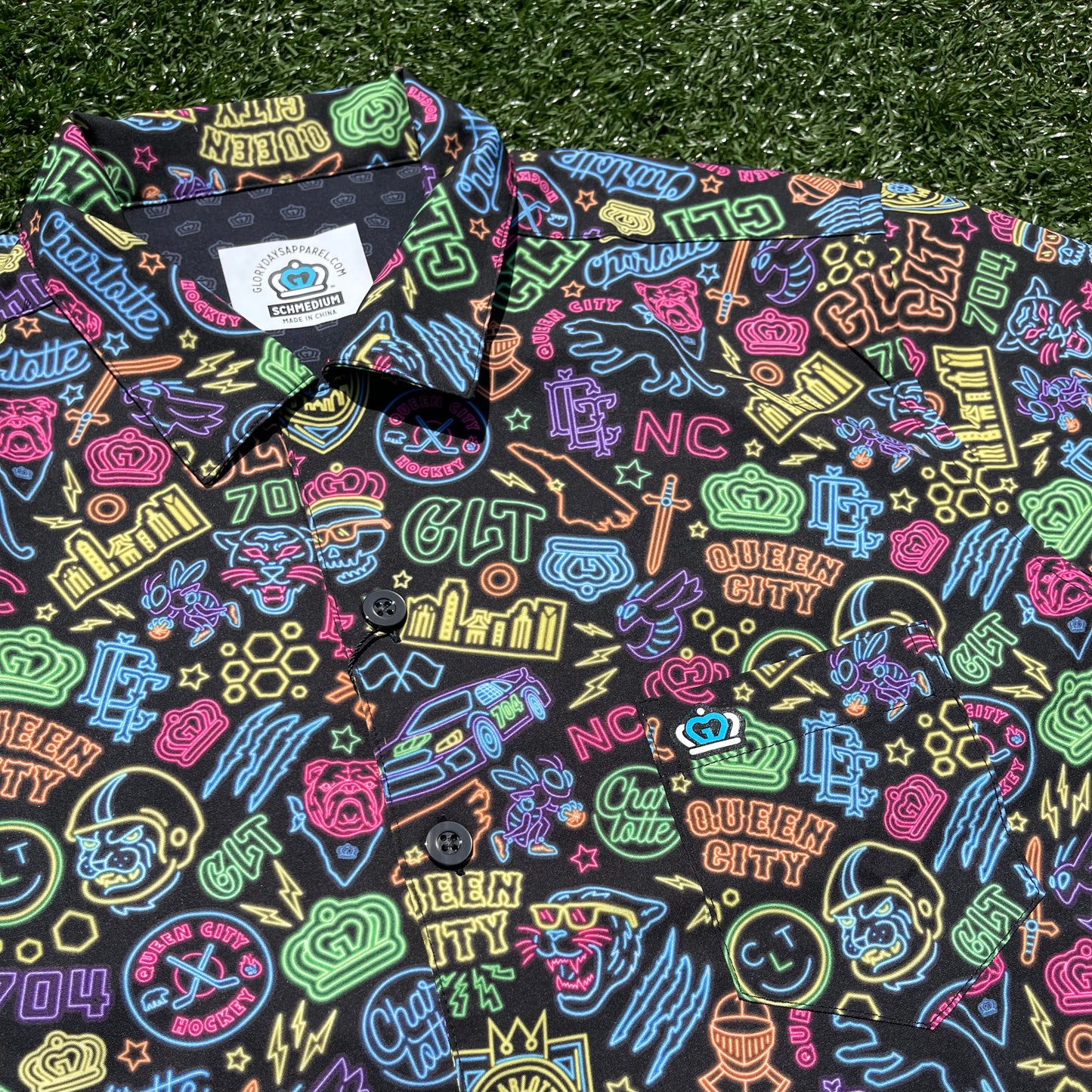 Glory Days Apparel - Welcome To Fabulous Charlotte Button Up Shirt