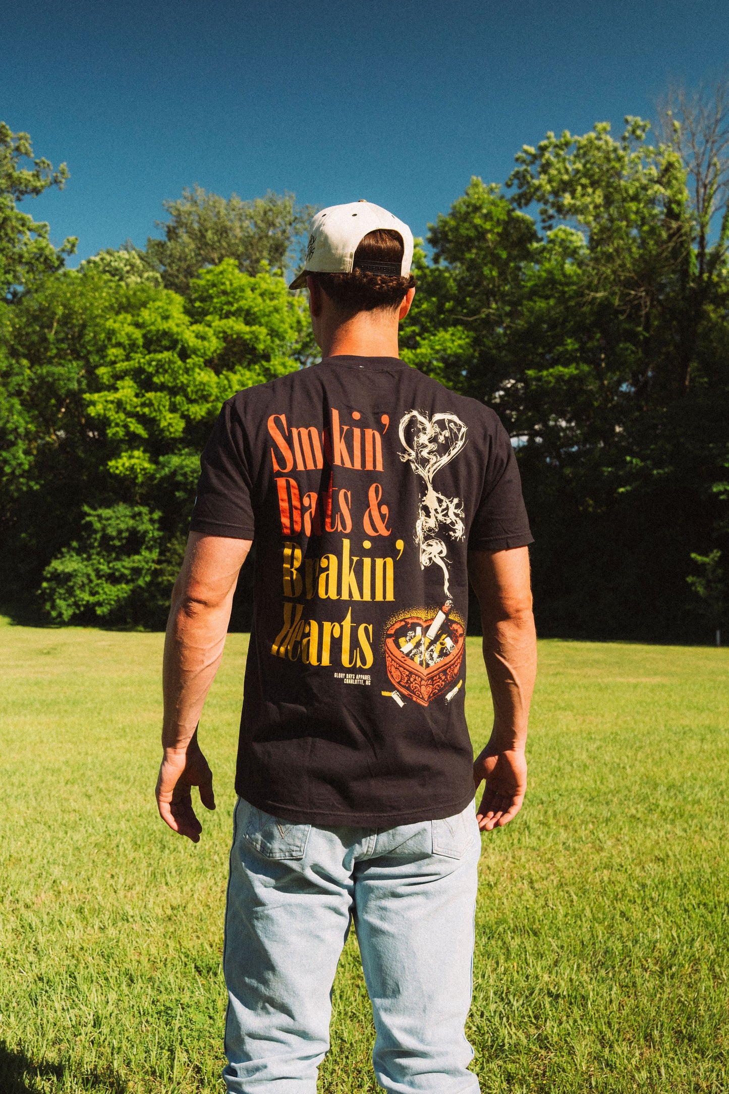 Glory Days Apparel - Smokin' Darts & Breakin' Hearts T-Shirt