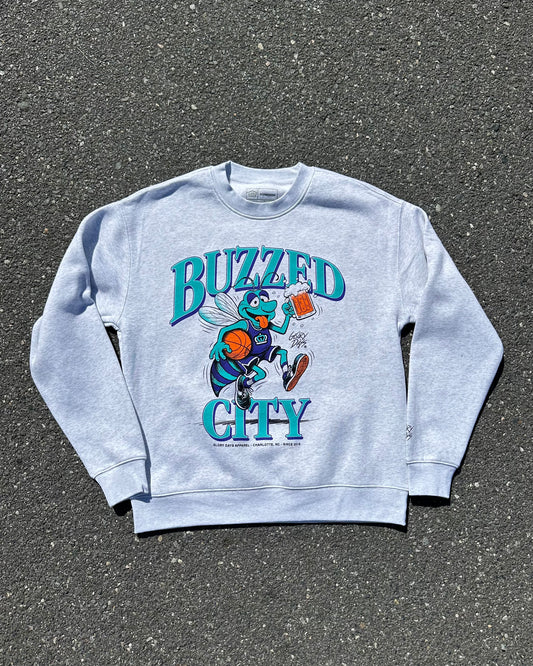 Glory Days Apparel - White Heather Buzzed City Sweatshirt