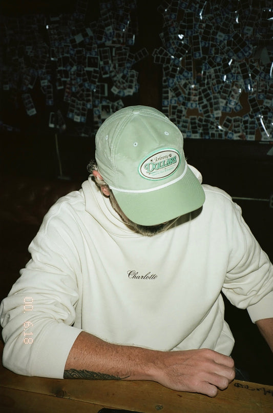 Glory Days Apparel - Johnny Dollars Patch Dusty Blue/Black Rope Hat