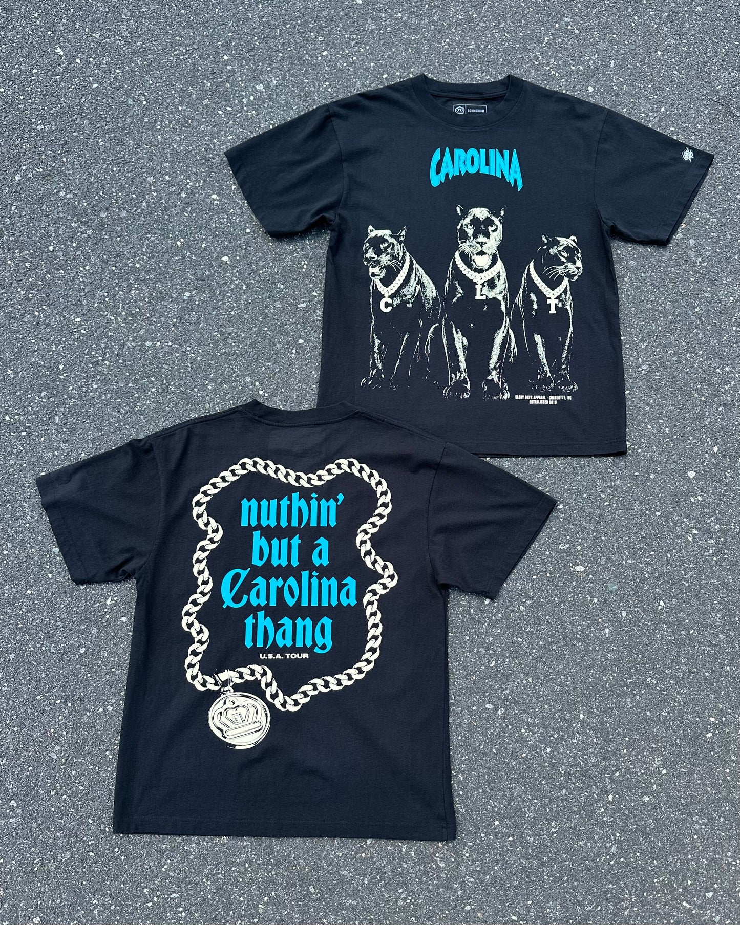 Glory Days Apparel - Black Nuthin' But A Carolina Thang Oversized T-Shirt