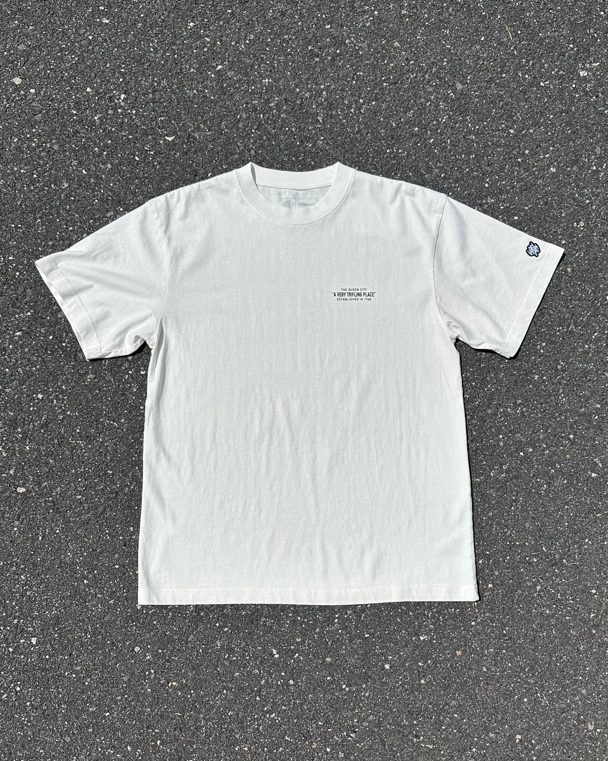 Glory Days Apparel - Off White A Very Trifling Place Oversized T-Shirt