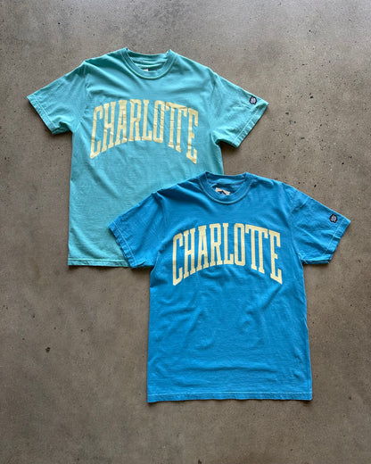 Glory Days Apparel -  Charlotte Big Block Blue T-Shirt