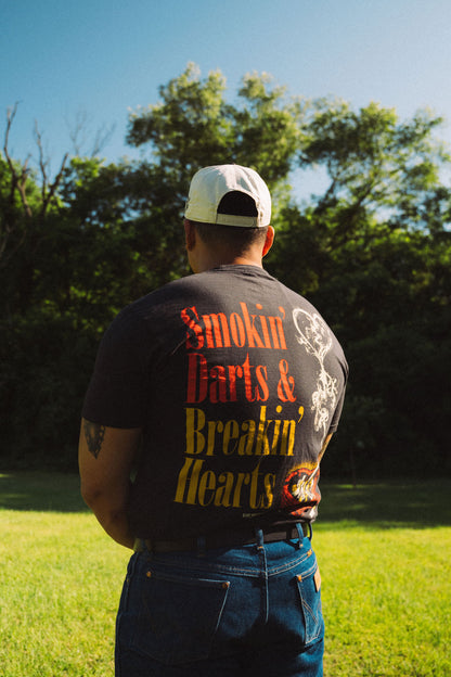 Glory Days Apparel - Smokin' Darts & Breakin' Hearts T-Shirt