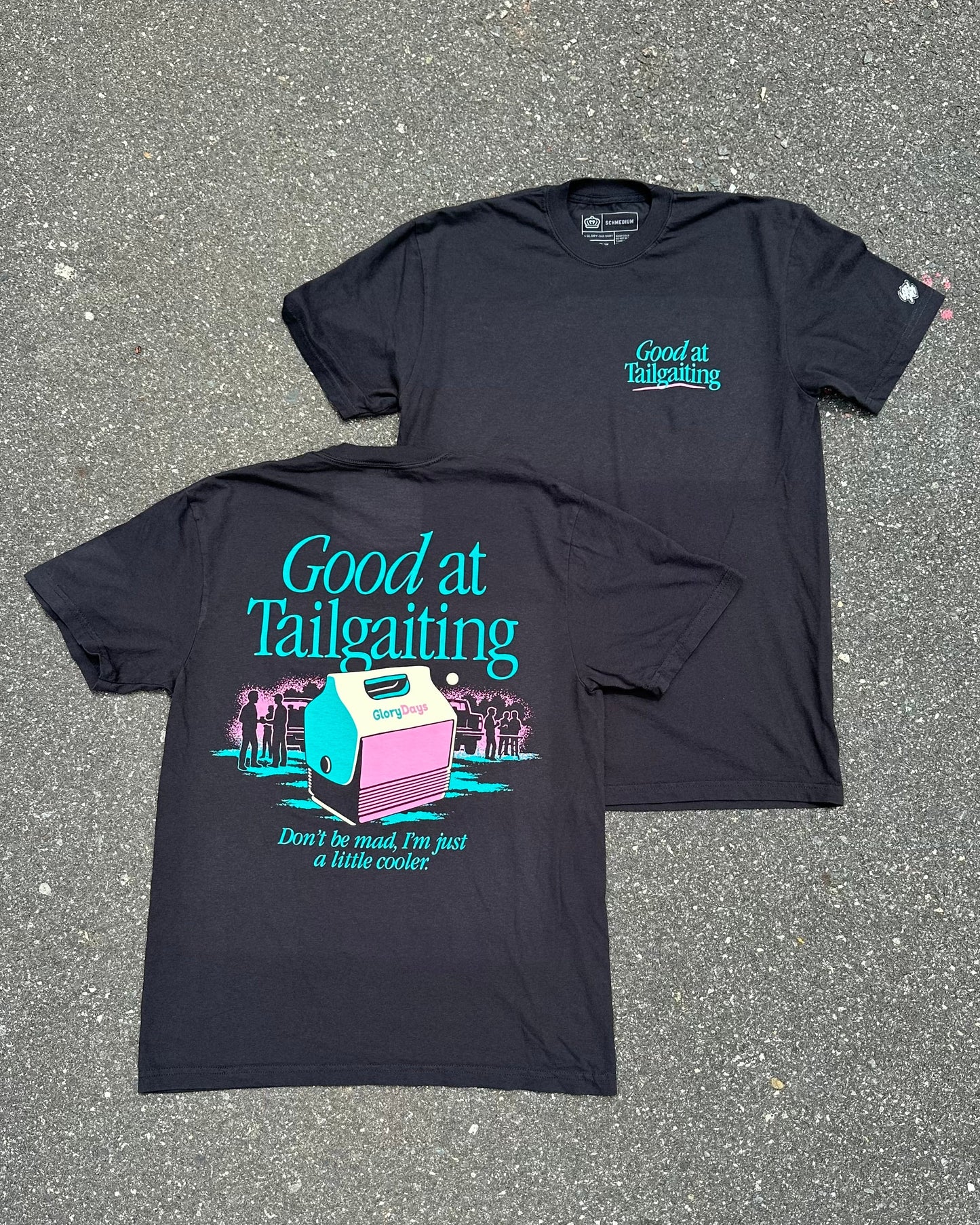 Glory Days Apparel - Good At Tailgating Black T-Shirt