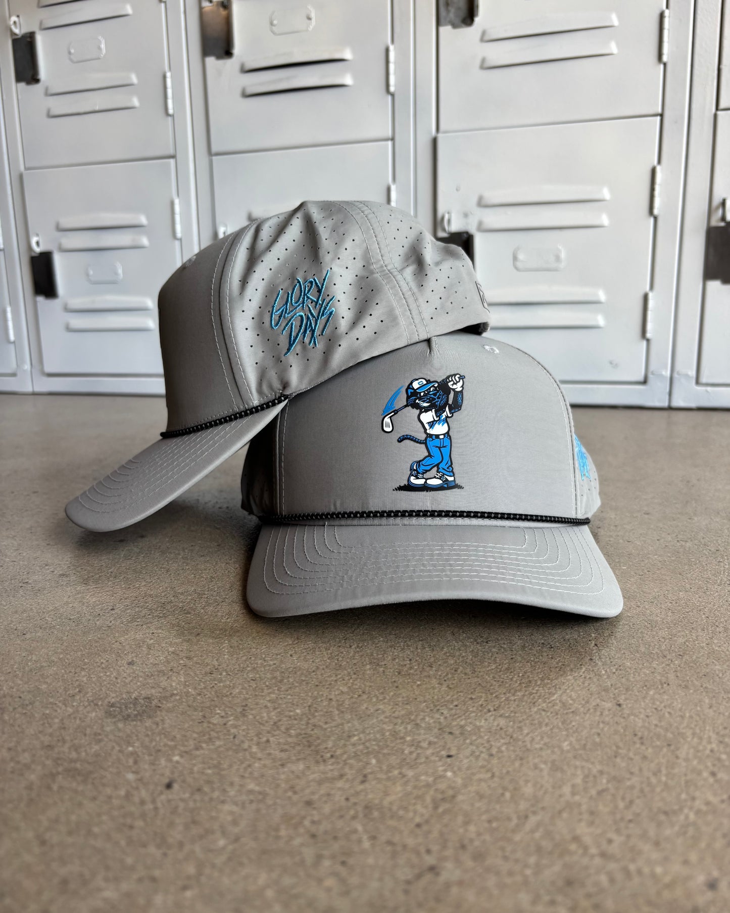 Glory Days Apparel - Golf Cat Grey Rope Hat