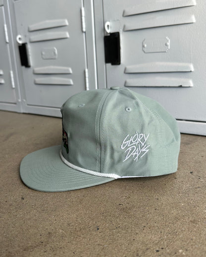 Glory Days Apparel - Beers Fish Dusty Blue Rope Hat