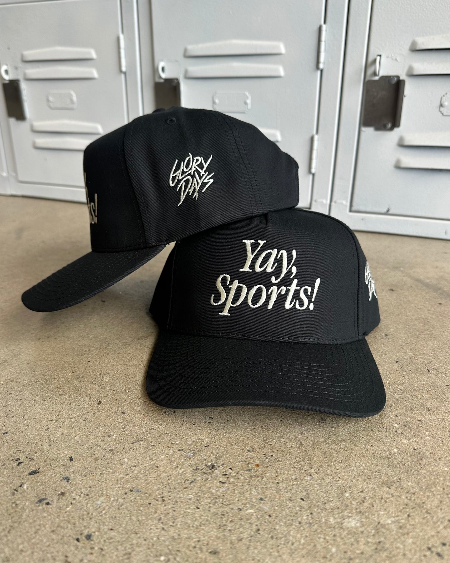 Glory Days Apparel - Yay Sports! Black Hat
