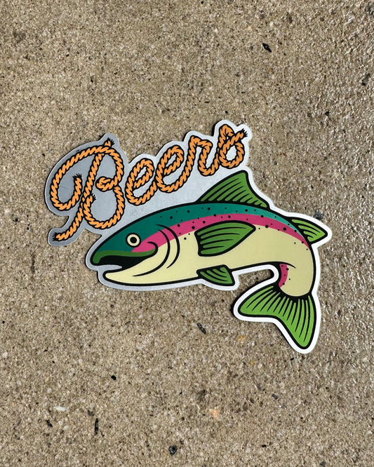 Glory Days Apparel - Beers Fish Sticker