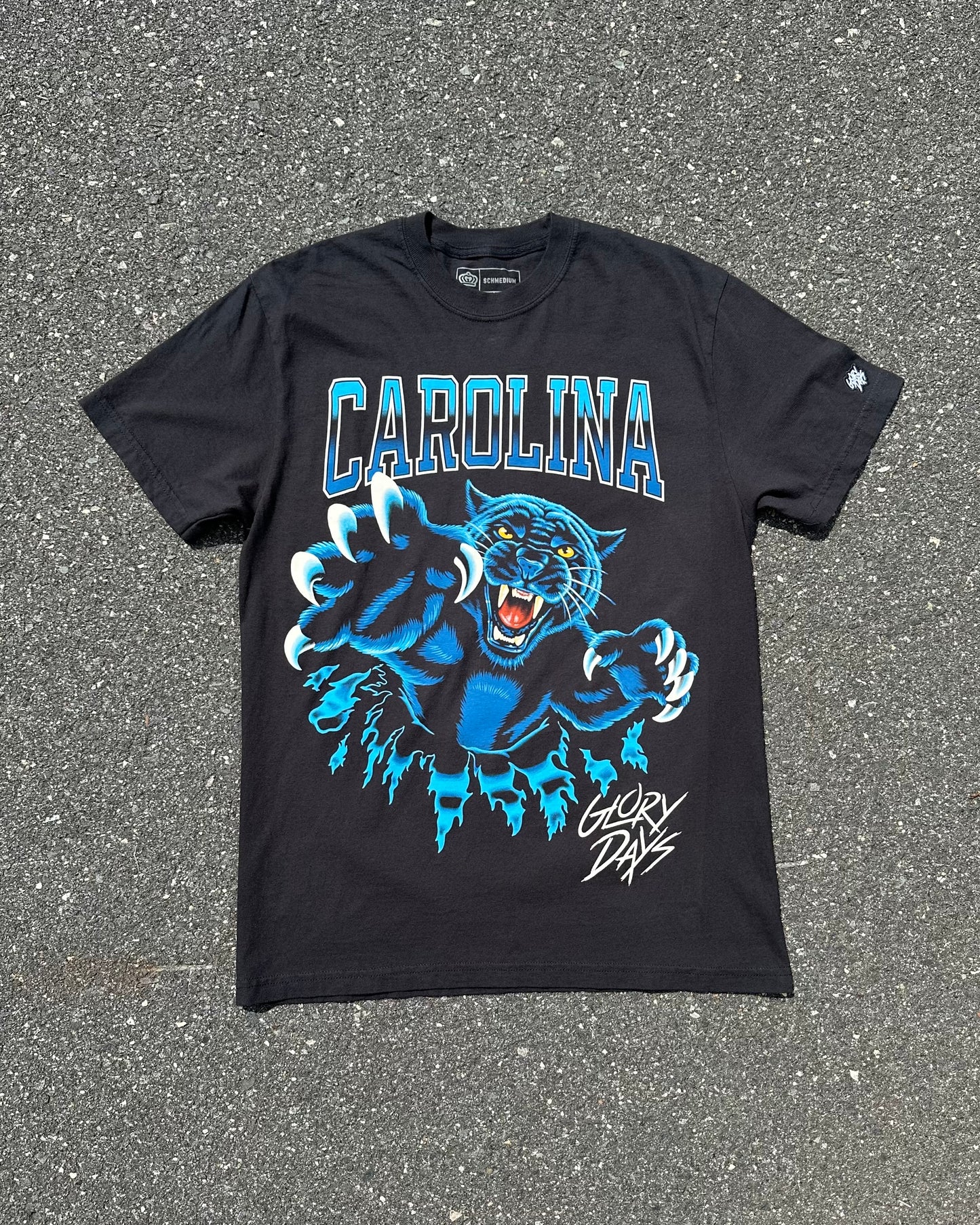 Glory Days Apparel - Football Bustin' Through T-Shirt