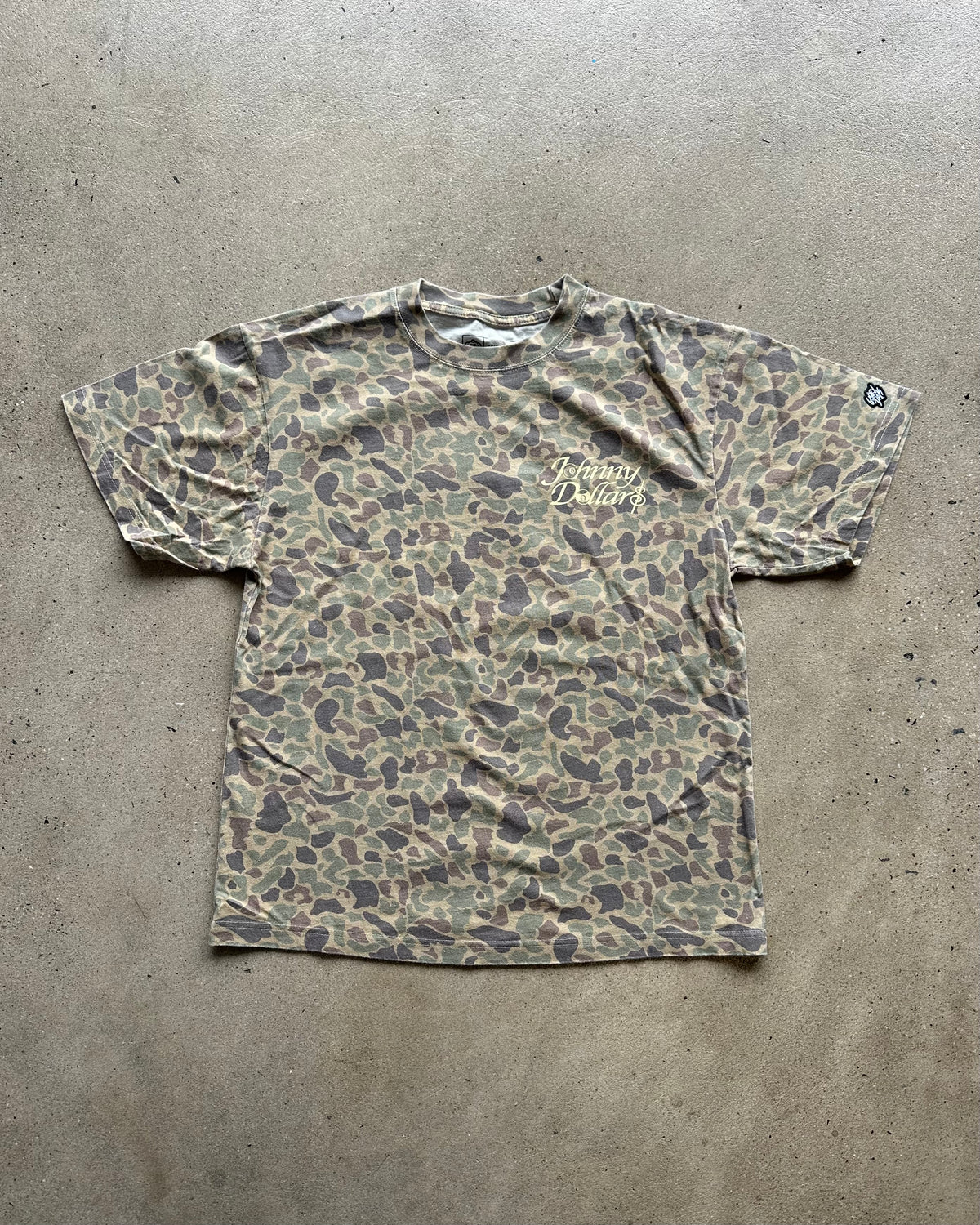 Johnny Dollars x Glory Days Apparel - Faded Duck Camo Spider Ball Oversized T-Shirt