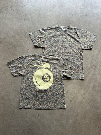 Johnny Dollars x Glory Days Apparel - Faded Duck Camo Spider Ball Oversized T-Shirt