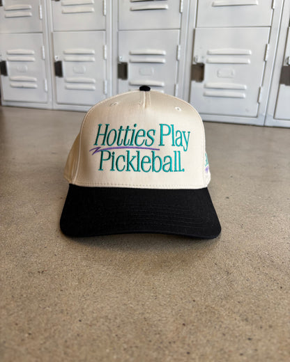 Glory Days Apparel - Hotties Play Pickleball Two Tone Hat