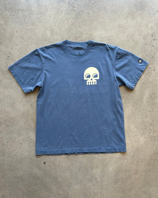Glory Days Apparel -  Golf Skull Navy Heavy Faded T-Shirt