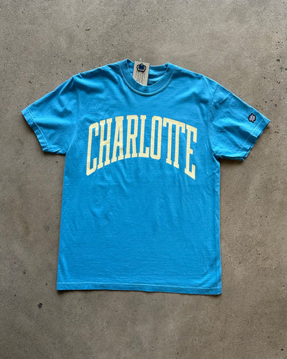 Glory Days Apparel -  Charlotte Big Block Blue T-Shirt