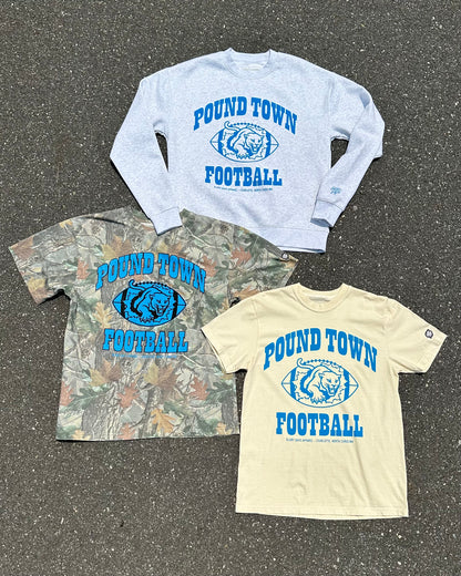 Glory Days Apparel - White Heather Classic Pound Town Football Sweatshirt