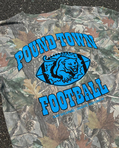 Glory Days Apparel -  Classic Pound Town Football Faded Camo T-Shirt