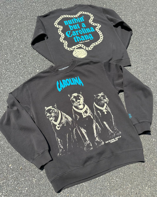 Glory Days Apparel - Vintage Black Nuthin' But A Carolina Thang Relaxed Fit Sweatshirt