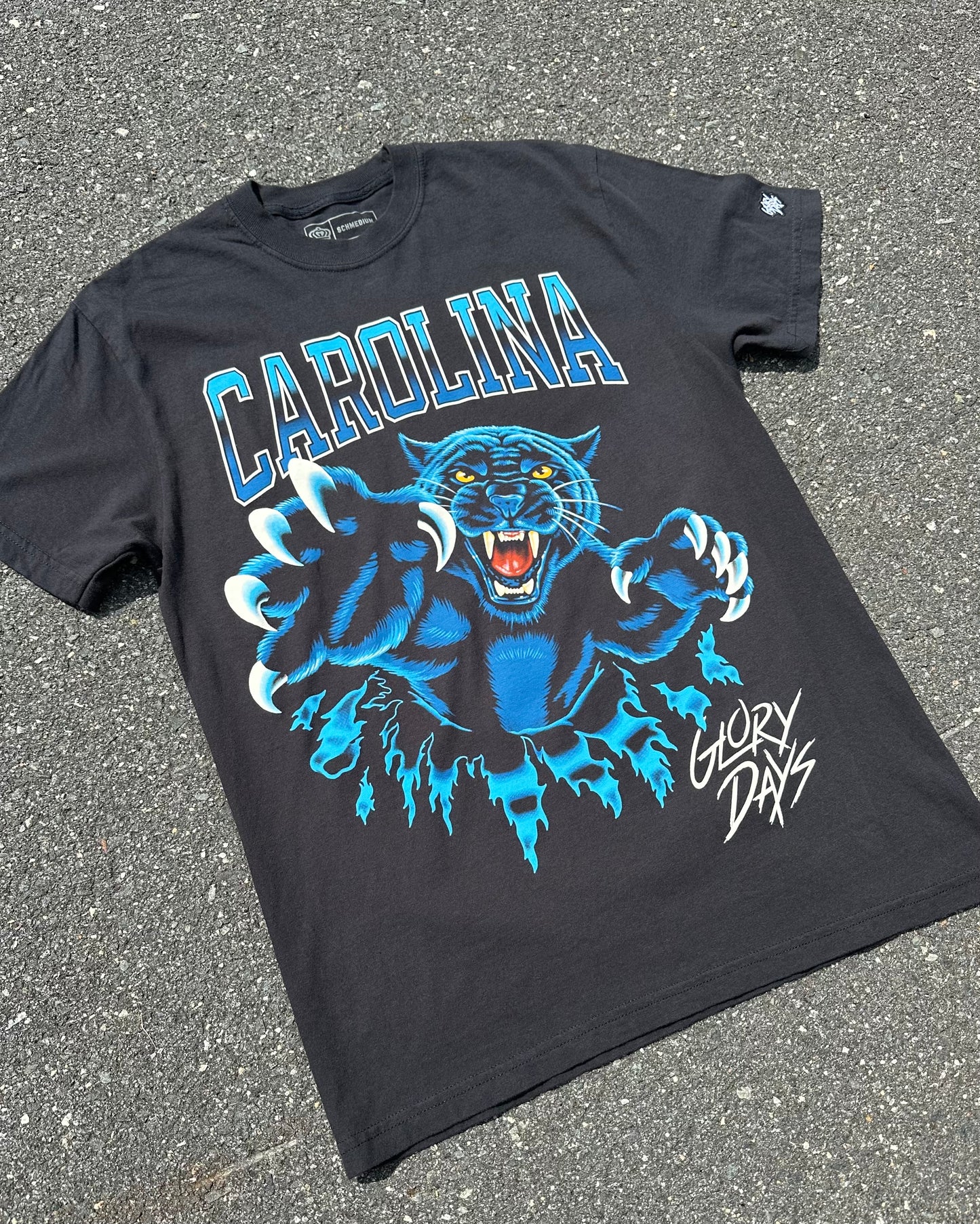 Glory Days Apparel - Football Bustin' Through T-Shirt
