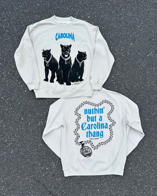 Glory Days Apparel - Off White Nuthin' But A Carolina Thang Relaxed Fit Sweatshirt