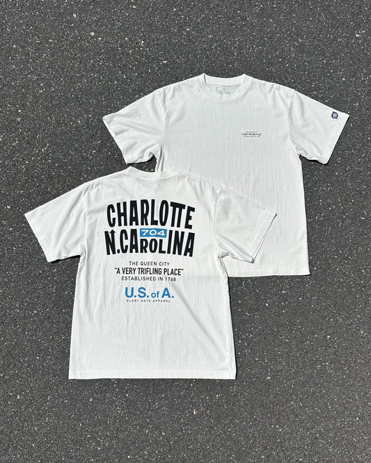 Glory Days Apparel - Off White A Very Trifling Place Oversized T-Shirt