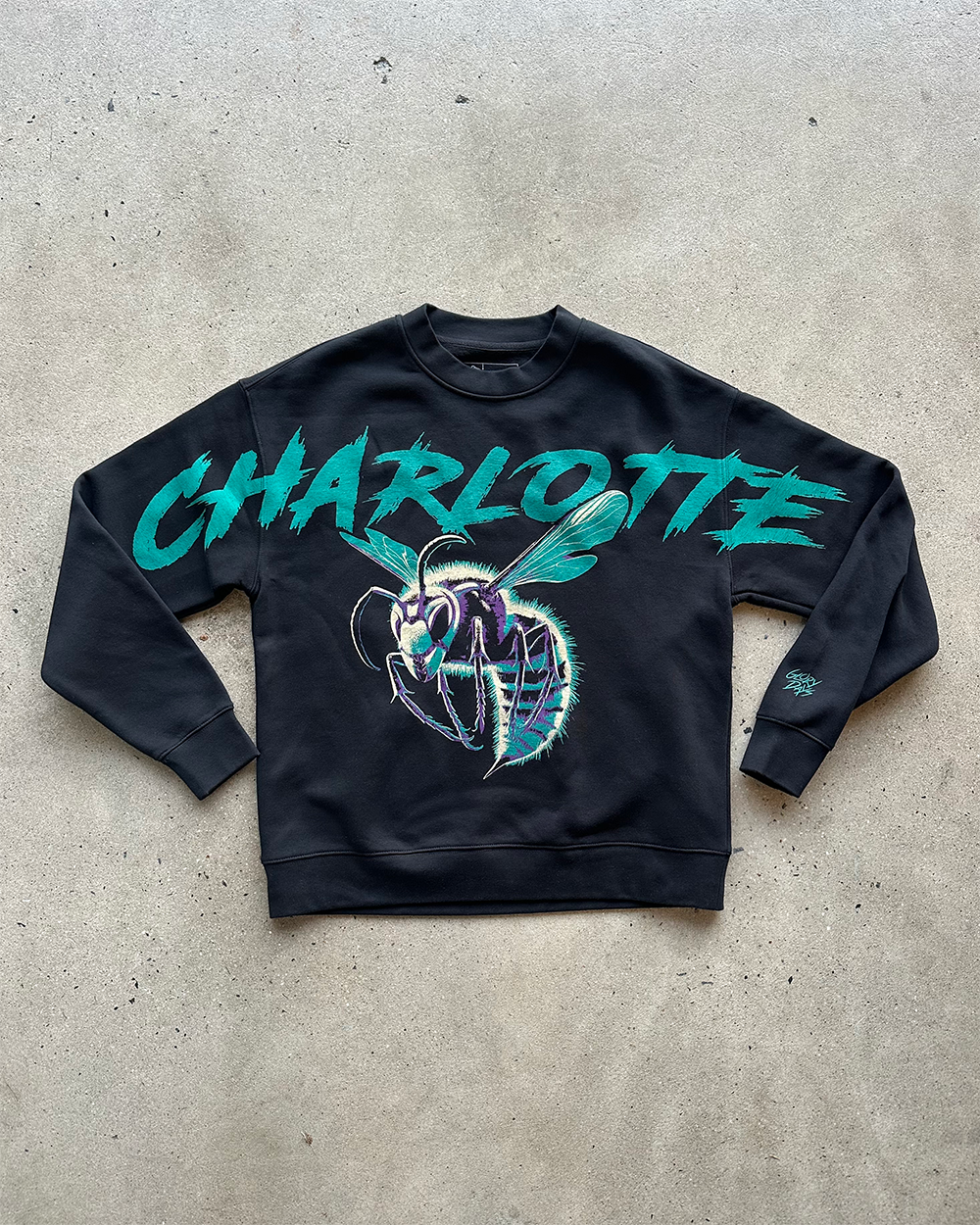 Glory Days Apparel - Charlotte Hoops Super Sleeves Sweatshirt