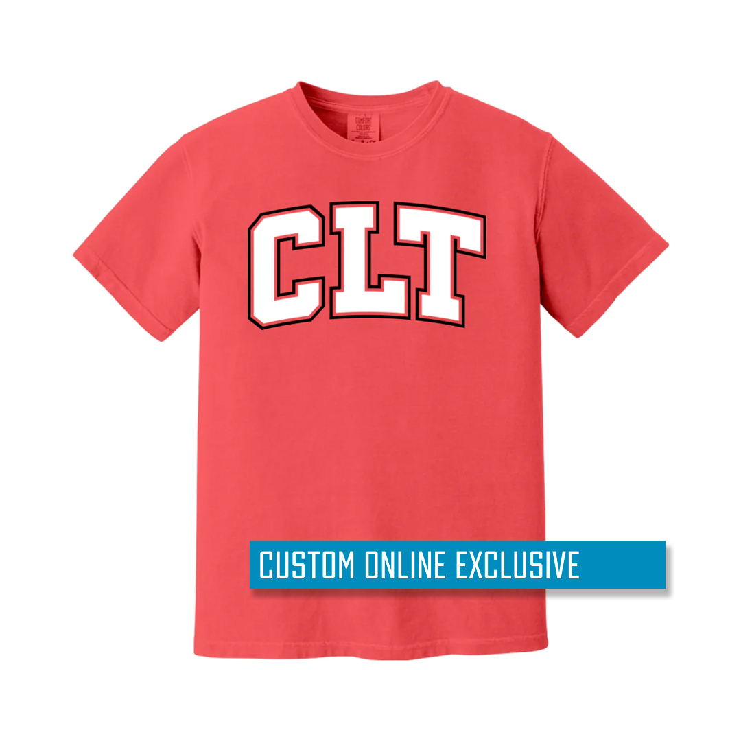 *Custom Online Exclusive* Glory Days Apparel - 5th Year Block CLT (White w/black outline) T-Shirt