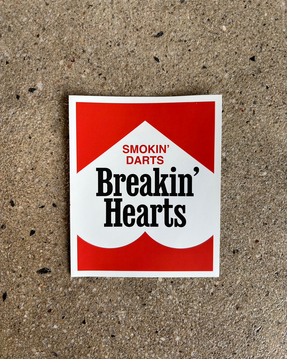 Glory Days Apparel - Smokin' Darts Breakin' Hearts Sticker