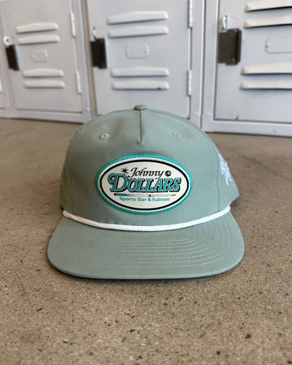 Glory Days Apparel - Johnny Dollars Patch Dusty Blue/Black Rope Hat