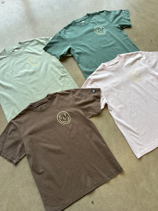 Glory Days Apparel -  Melty CLT Smiley Cub Heavy Faded T-Shirt