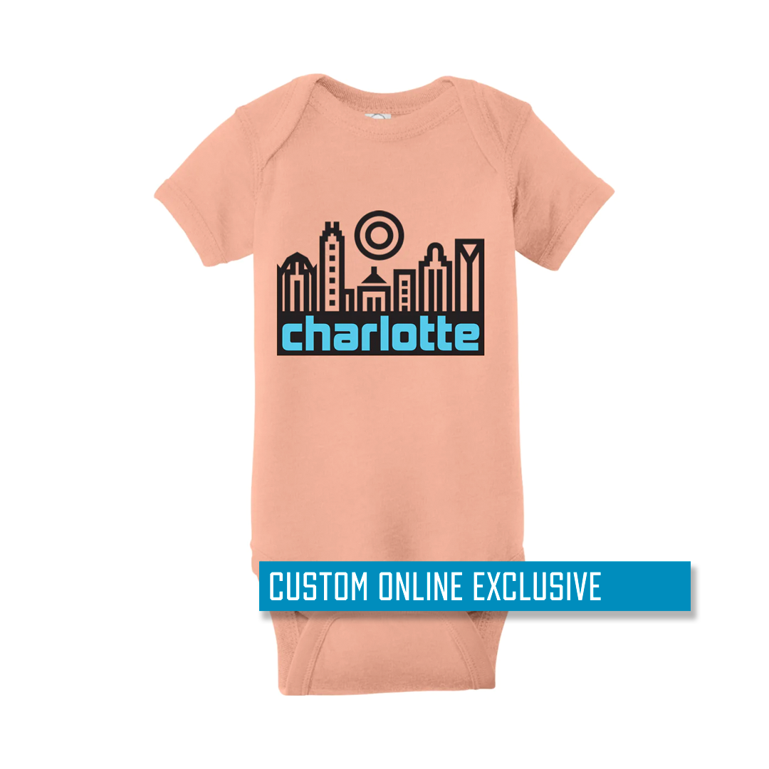 *Custom Online Exclusive* Glory Days Apparel - Charlotte Skyline Onesie